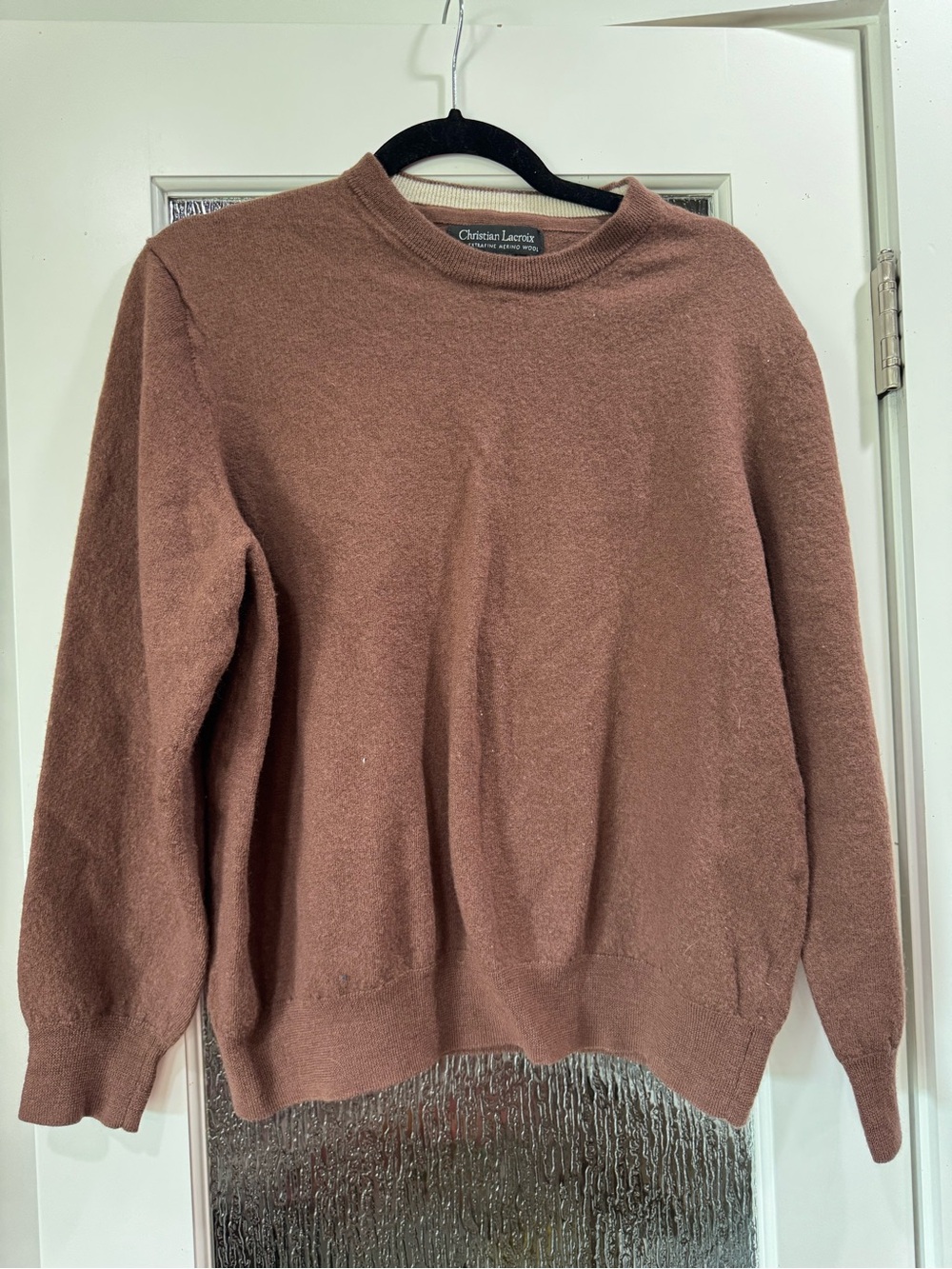 Christian Lacroix Women’s Dusty Brown Crewneck Sweater